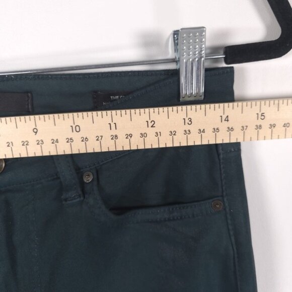JOE’S THE CHARLIE High Rise Skinny Ankle Green Coated Pants Jeans RawHem Size 29 - Picture 6 of 11